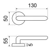 Дверная ручка на круглом основании Fimet Adele 1239/208 F02O матовая латунь