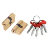 Цилиндровый механизм Fuaro (D-PRO500/60) D-PRO5000Key60(25+10+25) SSG-39 сатинированное золото 5Key