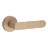 Дверная ручка на круглом основании Fimet Shape 1320/232 F020 матовая латунь