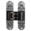 Петля скрытой установки универсальная Otlav Invisacta 300 3D (120x30 мм) 60кг матовый чёрный ч/о