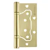 Петля универсальная без врезки Fuaro IN4500W SB (500-2BB 100x2,5) матовое золото