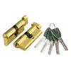 Цилиндровый механизм Punto (A202/80) A2002Knob80(35+10+35) с вертушкой PB латунь