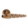 Дверная ручка на круглом основании Linea Cali SHELL mesh 694/023 PM  бронза матовая/хрусталь SWAROVSKI