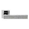 Дверная ручка на квадратном основании Linea Cali ZEN 1157/019 CR хром глянцевый/хрусталь SWAROVSKI