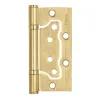 Петля универсальная без врезки Punto IN4200W SB (200-2B 100x2,5) матовое золото