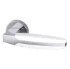 Дверная ручка на круглом основании Armadillo ARC URB2 CP/CP/White-14 хром/белый