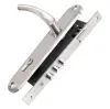 Замок врезной Punto цилиндровый с защёлкой в комплекте с ручкой LOCKSET90.CRONA.4585-3 (KIT P90 4585/3 CRONA) SN матовый никель