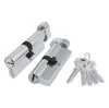 Цилиндровый механизм Fuaro (200 ZM/80) 2000ZMKnob80(30+10+40) CP хром 5Key с вертушкой