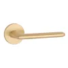 Дверная ручка на круглом основании STILE AVA R GOLD SATIN золото матовое