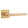 Дверная ручка на квадратном основании APRILE SETIA Q 5S KG матовое золото