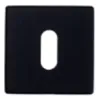 Накладка под ключ Буратино на квадратном основании Linea Cali 088 VE черный матовый