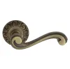 Дверная ручка на круглом основании Venezia \"VIVALDI\" D4 матовая бронза