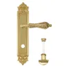 Дверная ручка Venezia \"MONTE CRISTO\" WC-2 на планке PL96 полированная латунь