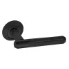 Дверная ручка на круглом основании Venezia \"EXA TUBE\" D8 черный