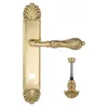 Дверная ручка Venezia \"MONTE CRISTO\" WC-4 на планке PL87 полированная латунь
