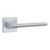 Дверная ручка на квадратном основании Stile Bira Q SLIMM 7mm хром матовый