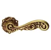 Дверная ручка на круглом основании Linea Cali ROCOCO 1285/078 OF золото французское