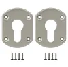 Декоративная накладка Fuaro ESC.C+C/OV.set (ESC031) SN матовый никель на цилиндр (2 шт)