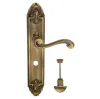 Дверная ручка Venezia \"VIVALDI\" WC-2 на планке PL90 матовая бронза