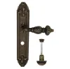 Дверная ручка Venezia \"LUCRECIA\" WC-2 на планке PL90 античная бронза