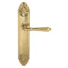 Дверная ручка Venezia \"CLASSIC\" на планке PL90 полированная латунь