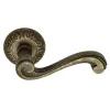 Дверная ручка на круглом основании Venezia \"VIVALDI\" D4 античная бронза