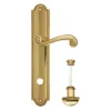 Дверная ручка Venezia \"CARNEVALE\" WC-2 на планке PL98 полированная латунь