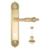 Дверная ручка Venezia \"OLIMPO\" WC-2 на планке PL87 полированная латунь