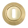 Накладка дверная под ключ буратино на круглом основании Venezia KEY-1 D8 полированная латунь 2 шт.