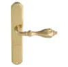Дверная ручка Venezia \"ANAFESTO\" на планке PL02 полированная латунь