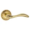 Дверная ручка на круглом основании Venezia \"ALESSANDRA\" D4 полированная латунь