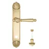 Дверная ручка Venezia \"PELLESTRINA\" WC-2 на планке PL87 полированная латунь