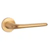 Дверная ручка на круглом основании APRILE AZALIA R 7S GOLD SATIN матовое золото