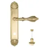 Дверная ручка Venezia \"ANAFESTO\" WC-2 на планке PL87 полированная латунь