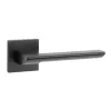 Дверная ручка на квадратном основании Stile Bira Q SLIMM 7mm черный