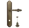 Дверная ручка Venezia \"GIFESTION\" WC-4 на планке PL98 матовая бронза