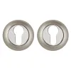 Накладка под цилиндр на круглом основании Punto ET.R.ZR54 (ET ZR) SN/CP-3 матовый никель/хром