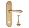 Дверная ручка на планке Fratelli Cattini \"TOSCANA\" WC-2 PL248-BS матовая латунь