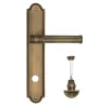 Дверная ручка Venezia \"IMPERO\" WC-4 на планке PL98 матовая бронза
