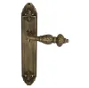 Дверная ручка Venezia \"LUCRECIA\" на планке PL90 матовая бронза