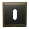 Накладка на квадратном основании под ключ Буратино Linea Cali 016 BM бронза матовая шоколадная