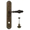 Дверная ручка Venezia \"GIFESTION\" WC-2 на планке PL02 античная бронза