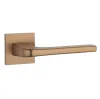 Дверная ручка на квадратном основании STILE NAKA Q SLIMM 7 mm светло-коричневый