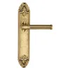 Дверная ручка Venezia \"IMPERO\" на планке PL90 французcкое золото + коричневый