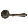 Дверная ручка на круглом основании Venezia \"CLASSIC\" D2 античная бронза