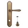 Дверная ручка Venezia \"CLASSIC\" WC-4 на планке PL98 матовая бронза