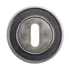 Накладка дверная под ключ буратино на круглом основании Venezia KEY-1 D6 античное серебро 2 шт.