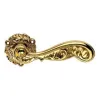 Дверная ручка на круглом основании Linea Cali ROCOCO 1285/078 OZ золото глянцевое