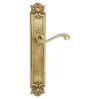 Дверная ручка Venezia \"VIVALDI\" на планке PL97 полированная латунь