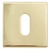 Накладка под ключ буратино на квадратном основании Fratelli Cattini KEY 8.7-OLV полированная латунь 2 шт.